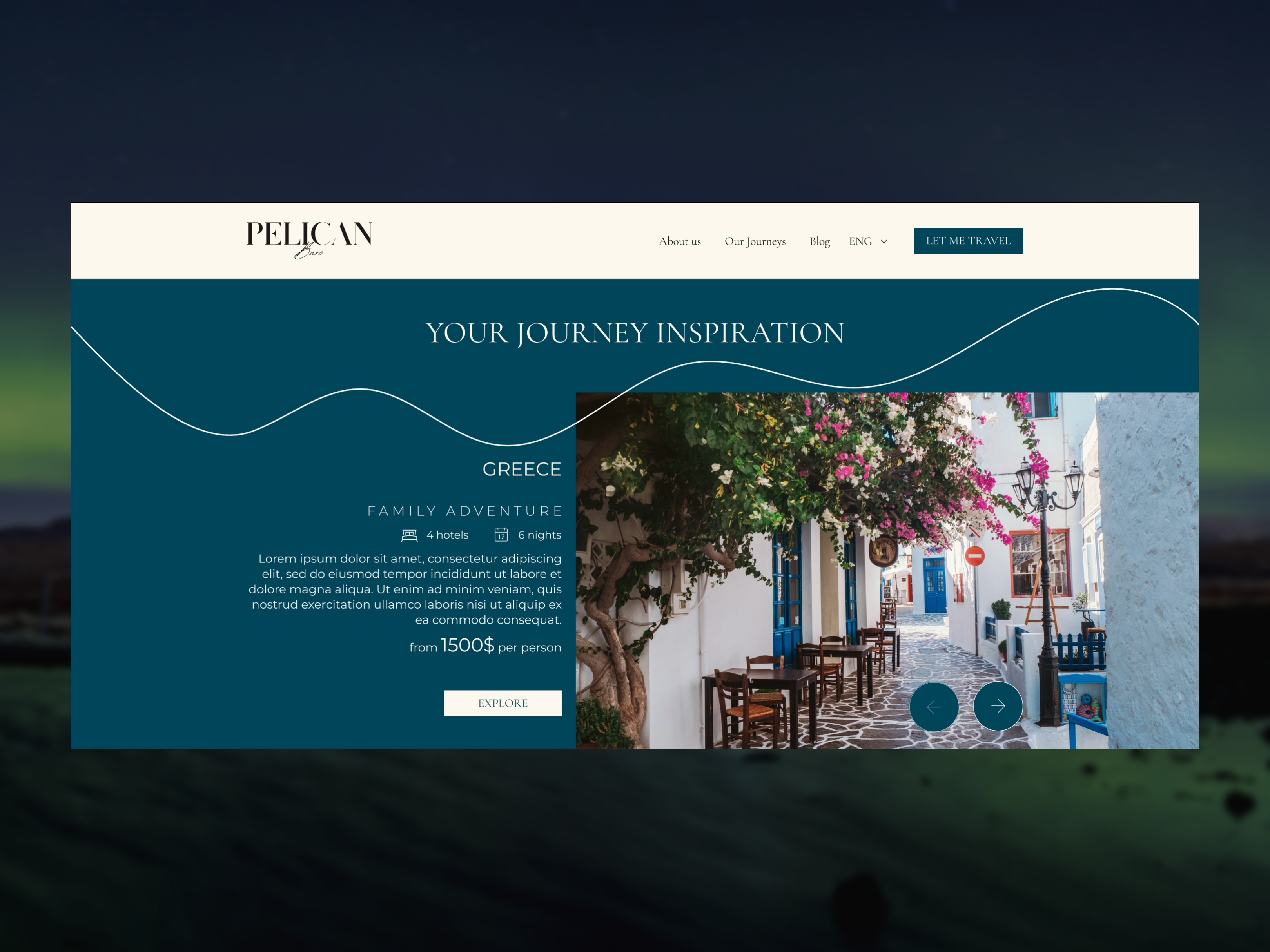 Wordpress Website UX/UI & Development for Travel Agency animation design travel ui ux web design wordpress