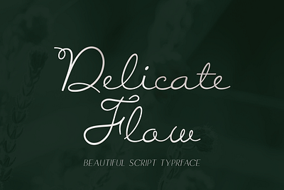 Delicate Flow – Signature Script Typeface professional font