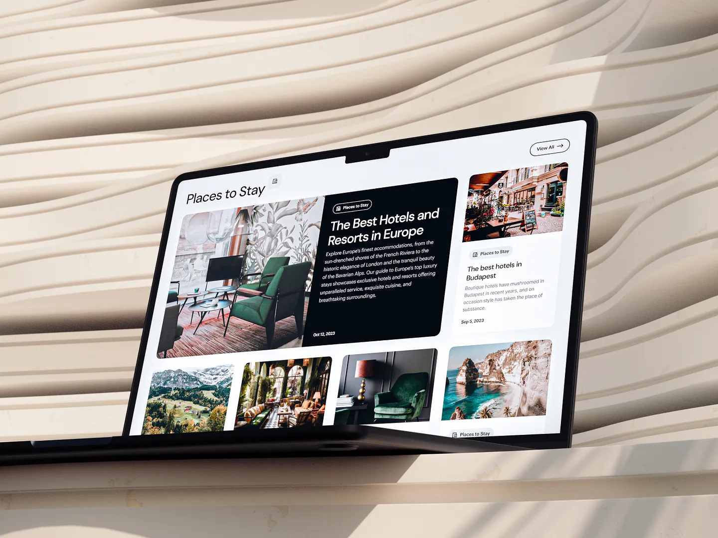 Stylish Lifestyle Blog Website Design for Travel Enthusiasts