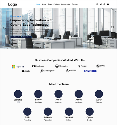 IT Company design figma it company landing page responisive design ui ux web design