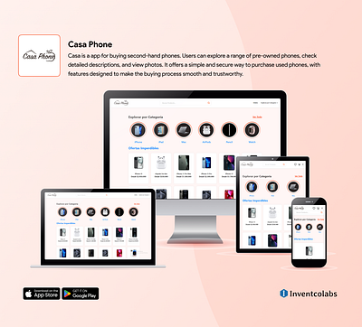 Casa Phone branding graphic design ui