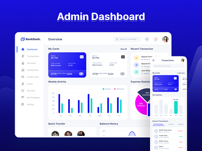 Admin Dashboard 3d animation branding figma graphic design logo motion graphics ui