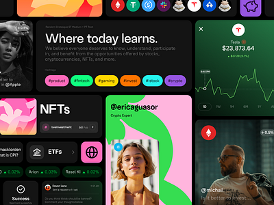 Eyeball: The New App for the Financial Community branding design financial graphic design hashtags identity illustration investors logo logotype pattern socialapp ui ux
