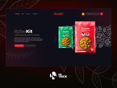 SpiceKit: Vibrant and Interactive UI Design darkmode hero hero section lighhtmode spice spicekit ui design user interface website