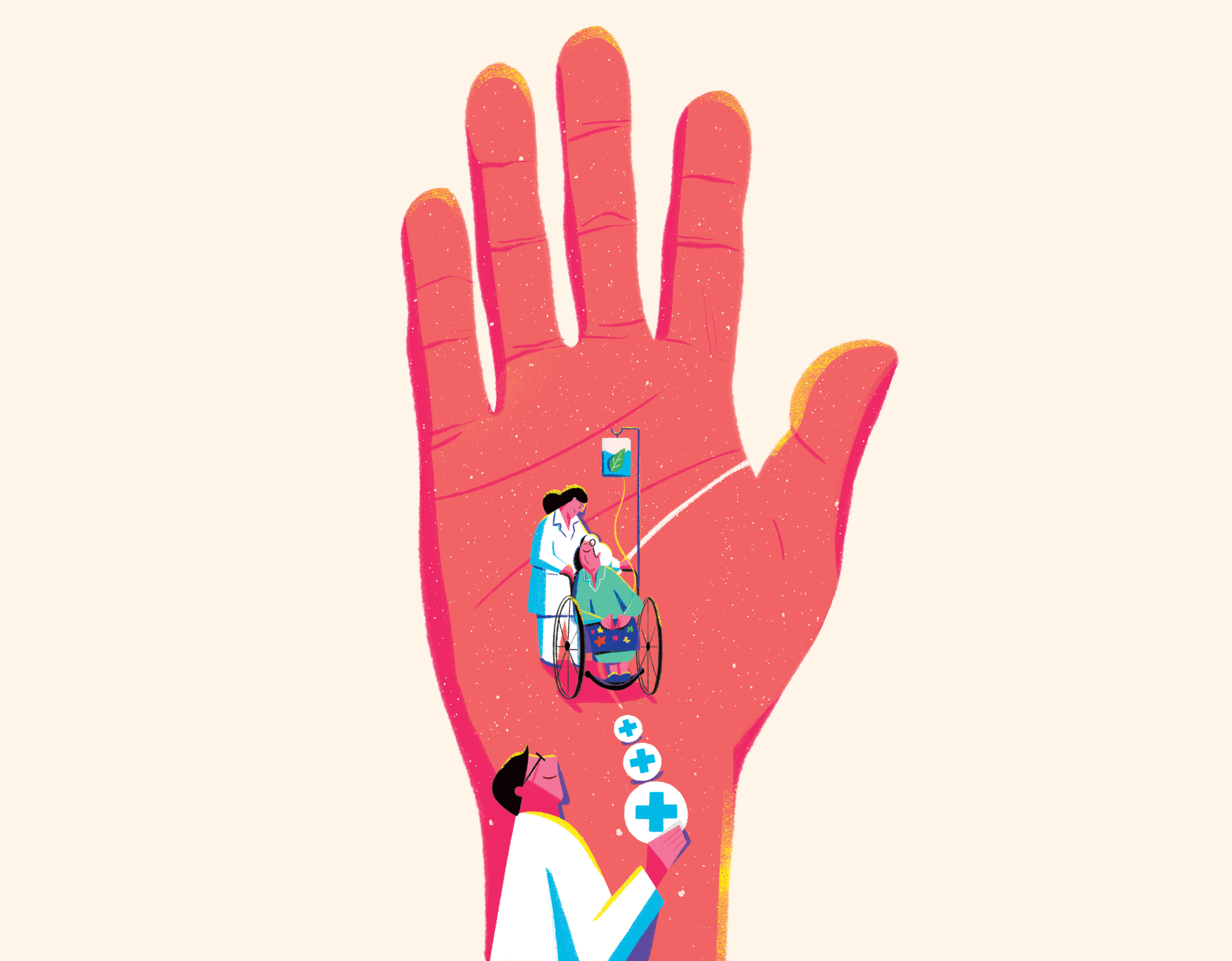 THE JOURNEY KEEPS GETTING LONGER DAY BY DAY digital painting editorial painting eld hand ideation illustration lifeline medition thanh soledas