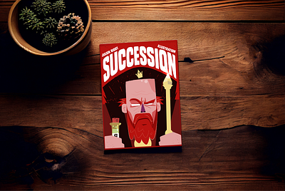 Book Cover: Succession 2d board game book card game children book cover design editorial flat game illustration publisher vector