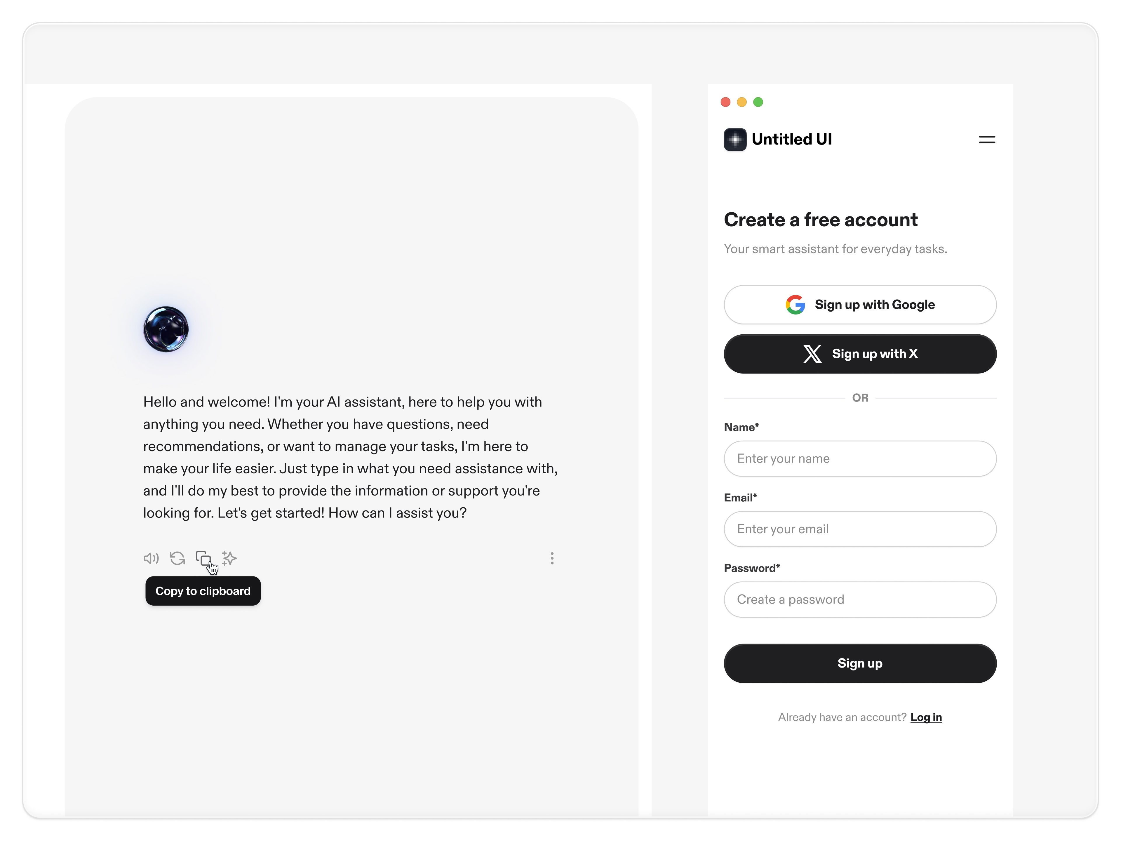 Create account — Untitled UI by Jordan Hughes® on Dribbble