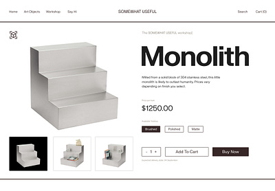 Product Page black and white brulatilst ecommerce interior minimal monochrome product page ui ux web web design