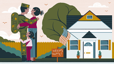 Cross Country Mortgage colour design editorial editorial illustration illustration print real estate