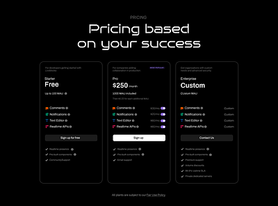 Pricing UI Design 3d animation api branding buy design designer developer dribbble figma files graphic design logo pricing rive shop shopnow sign in ui uiux