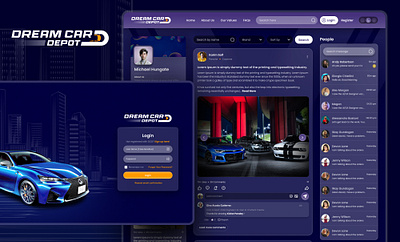 Dream Car Depot Website Design design ui web