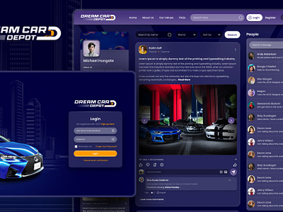 Dream Car Depot Website Design design ui web