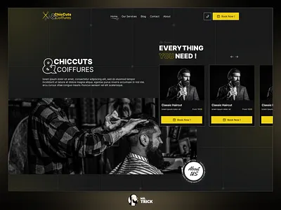 ChicCuts & Coiffures: Luxurious and Professional Online Booking appointment booking hair cut haircut ui user interface website