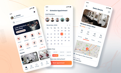 Salon - App Design design mobile app ui