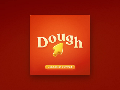 Dough — Animated Cover animated podcast cover animation artforaudio branding illustration podcast podcast cover typography