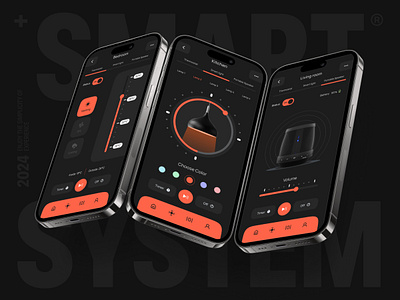 Smart Home Control System Interface 3d animation app design branding design figma graphic design illustration logo motion graphics ui ux vector