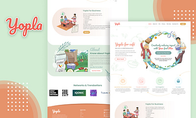 Yopla - Website Design and Development design illustration ui web