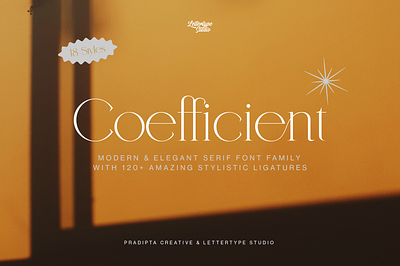 Coefficient Modern & Elegant Serif Family designresources