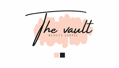LOGO - The Vault Beauty Supply beauty cosmetics graphic design illustration logo logo design make up vector vector design watercolor