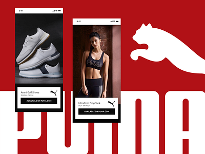 Puma Mobile Screens advertising branding clean e commerce ecommerce exploration figma grid interface interface design minimal mobile mobile design mobile screen puma ui ux web design webdesign