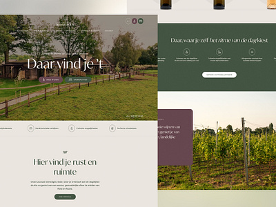 Wijnboerderij Welgelegen - Wines & luxurious lodges clean flat header hero offwhite simple ui video web white