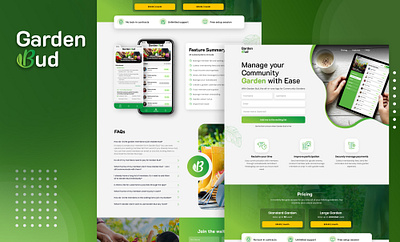 Garden Bud Website Design design ui web