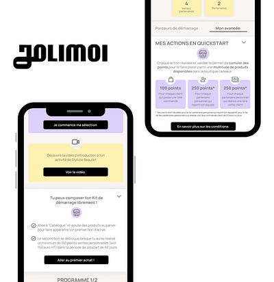Case Study Jolimoi app branding design system product design prototype ui