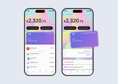 Mobile banking app banking design finance mobile design tab ui