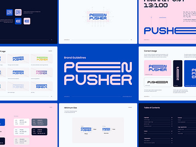 PenPusher.co - brand guideline animation blue branding design graphic design illustration land landing logo mobile prototype ui ux web website