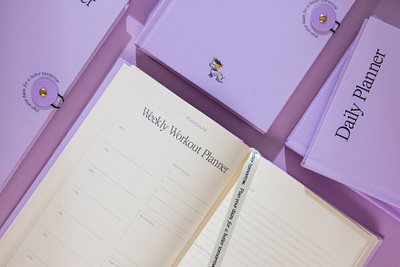 Daily Planner Design for Fundaze book design branding design editorial design graphic design notebook planner design print design type typography