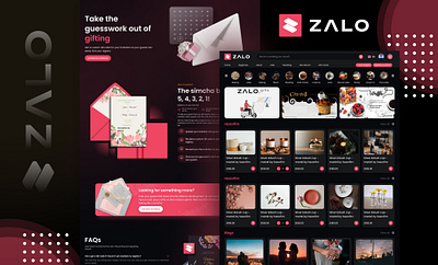 Zalo Website Design design ui web