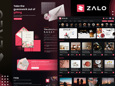 Zalo Website Design design ui web