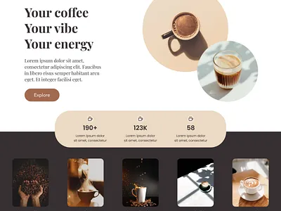 Coffee branding design graphic design