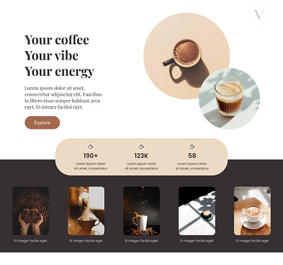 Coffee branding design graphic design