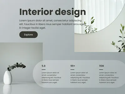 Interior branding design graphic design