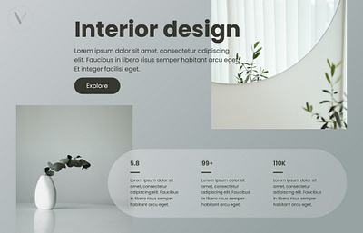 Interior branding design graphic design