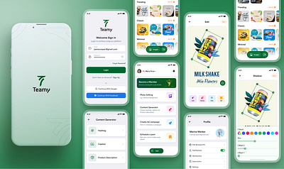 Teamy Mobile App app design mobile ui