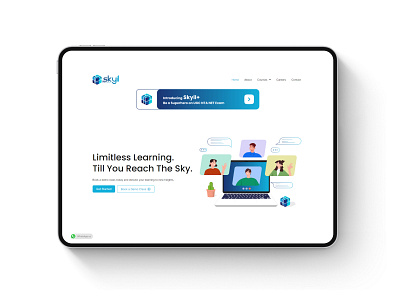 Skyil Limitless Learning - Website art brand codeappan digital art education educationwebsite elementor graphic design landing page learning minimal design study illustration ui ux ux ui vector webdesign website wordpress wordpresswebsite