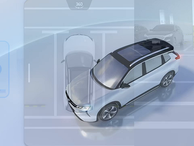 HMI - Intelligent Parking . 智能泊车 autonomous car autopilot design hmi ui