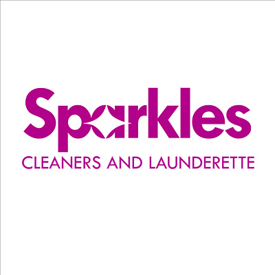 Sparkles Launderette Brand Design branding design graphic design illustration logo typography vector