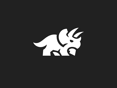 Triceratops logo aggressive crossfit daniel bodea dino dinosaur fitness gym kreatank logo logo design sports triceratops workout