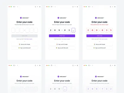 Enter Your Code 2fa auth code forgot passowrd log login password sign in sign in screen sign up sign up screen ui ui design ux web design