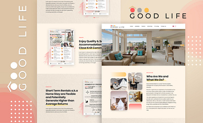 Good Life Website Design design ui web