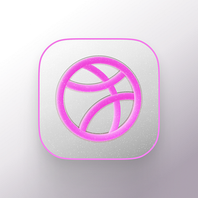 Dribbble App Icon app icon branding dribbble figma logo ui