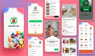 Rentastic Toys Mobile App app design mobile ui