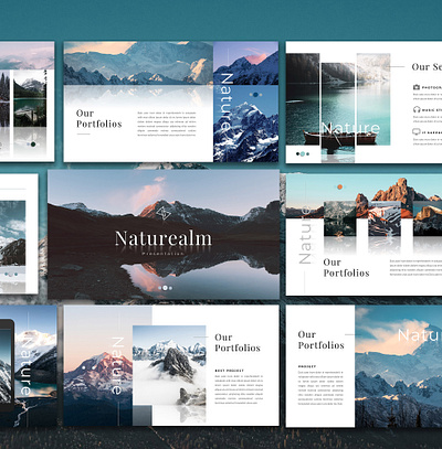 Presentation template nature presentation template template