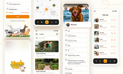 Waggle Me Mobile App Design app design mobile ui