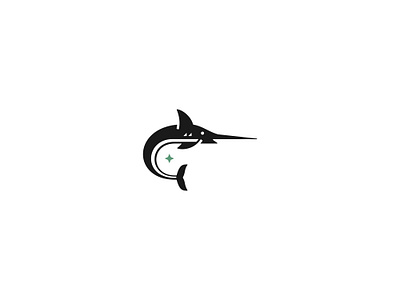 Marlin Logo blue branding business company corporate deep fish fishing logo marlin modern ocean sea sea food