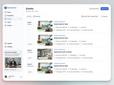 Real estate SaaS agents app houses real estate rent saas web app web design
