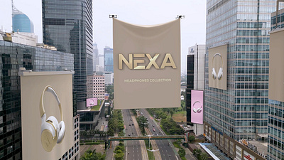 VFX Nexa Headphones. 3D Motion Tracking 3d 3d motion automotive banner camera tracking cloth drone tracking vfx тв